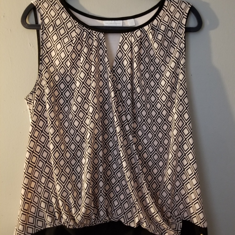 New York & Co Faux Wrap Top.